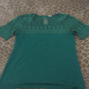 J. Crew sea foam green t shirt